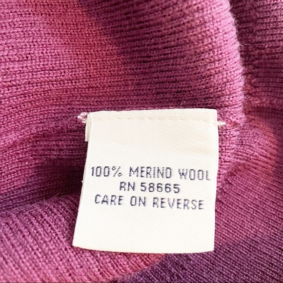 Faconnable Sweater Vest Maroon Crimson V-Neck Women’s XS - Picture 8 of 8